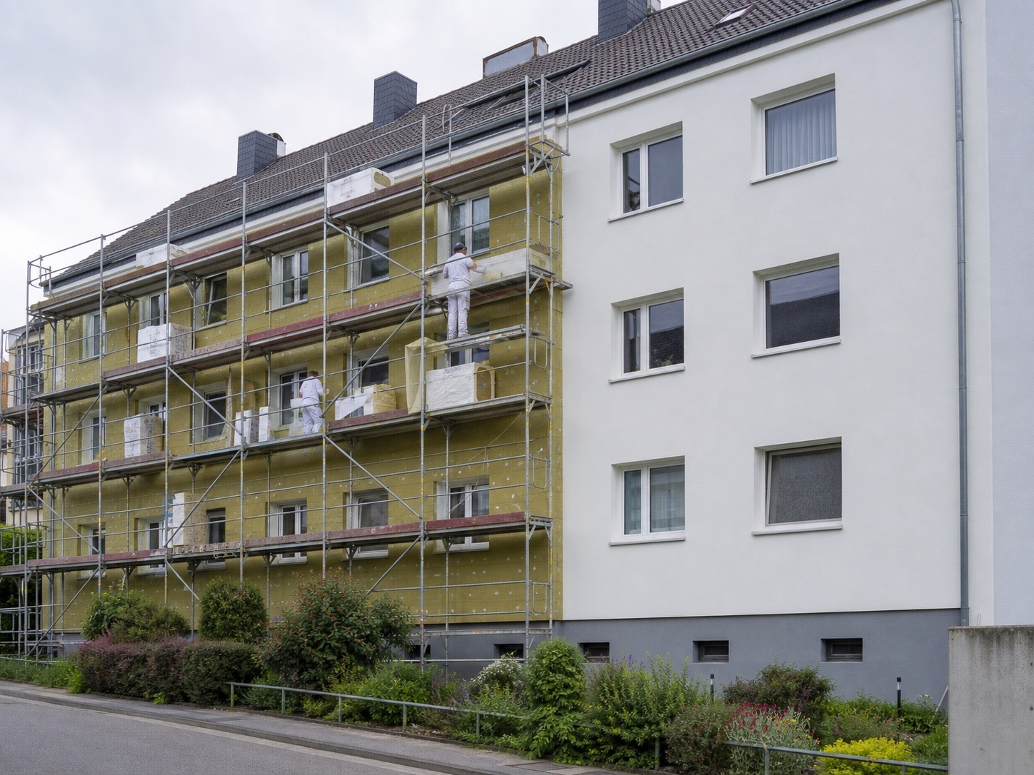 Energetische Fassadensanierung eines Mehrfamilienhauses